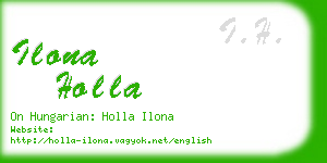 ilona holla business card